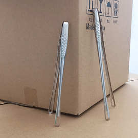 不锈钢韩式加长烤肉夹草莓夹烧烤夹食物夹自助餐食品夹防烫面包夹