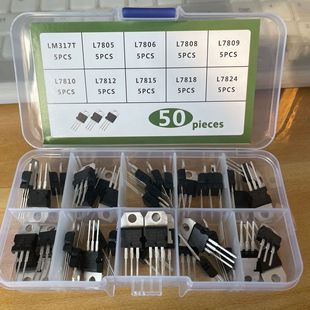 10 specifications 50pcs to-220 L7805-L7824 series LM317T three-terminal stabilization tube kit