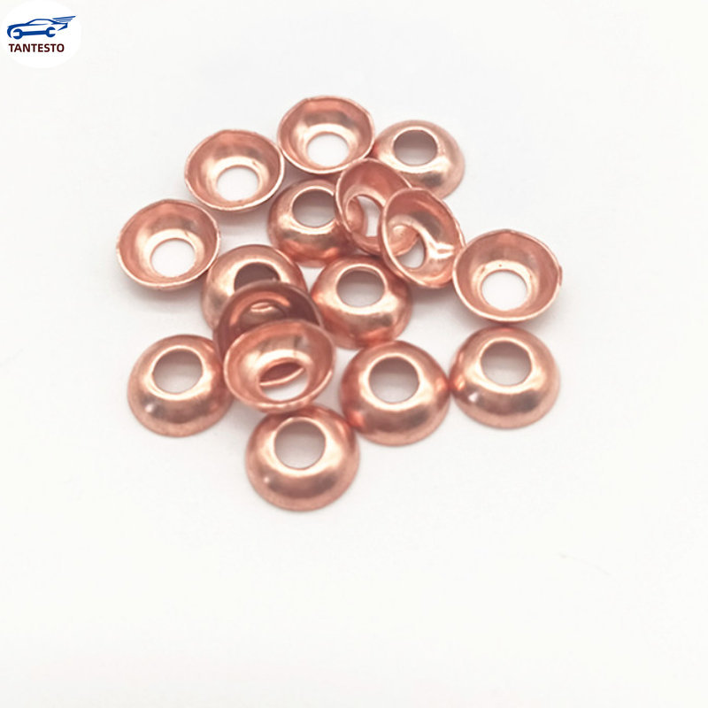 适用120PCS 高压油管垫片蘑菇头锥形防漏铜垫片