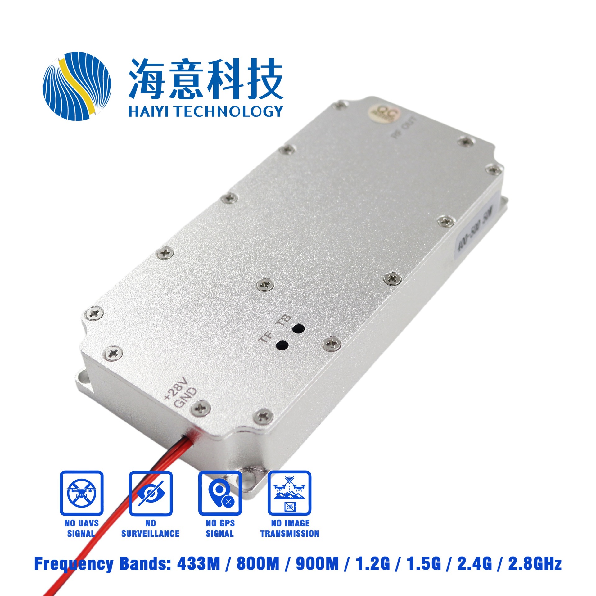 海意科技50W GaN Lora射频功放模块2.4GHz频段2400-2500MHz可调节