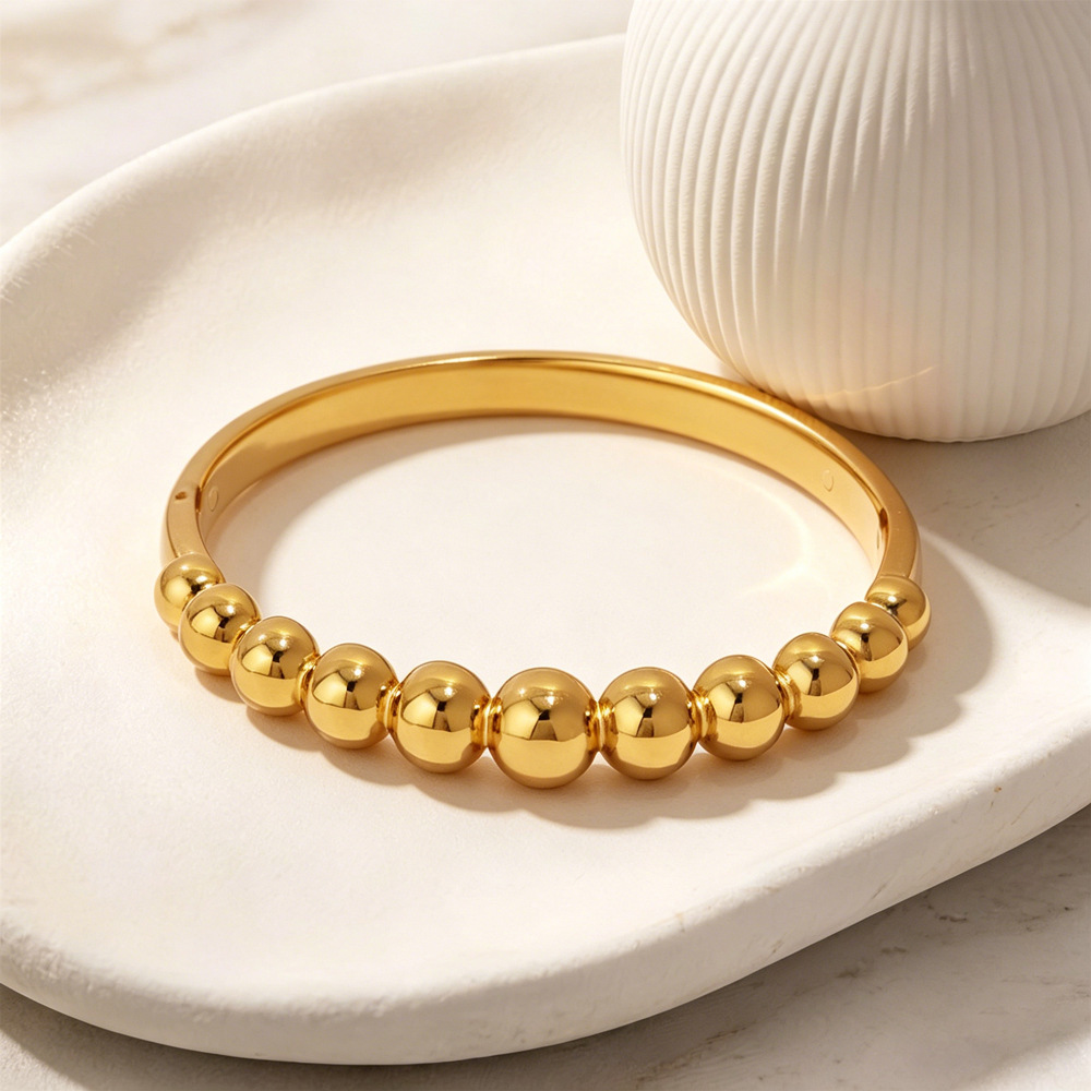 fashionable round beads stainless steel