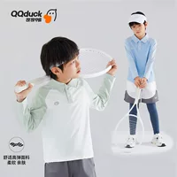 QQduck какао-утка детская рубашка POLO весенняя и осенняя одежда для мальчиков и девочек повседневная свитер с длинными рукавами