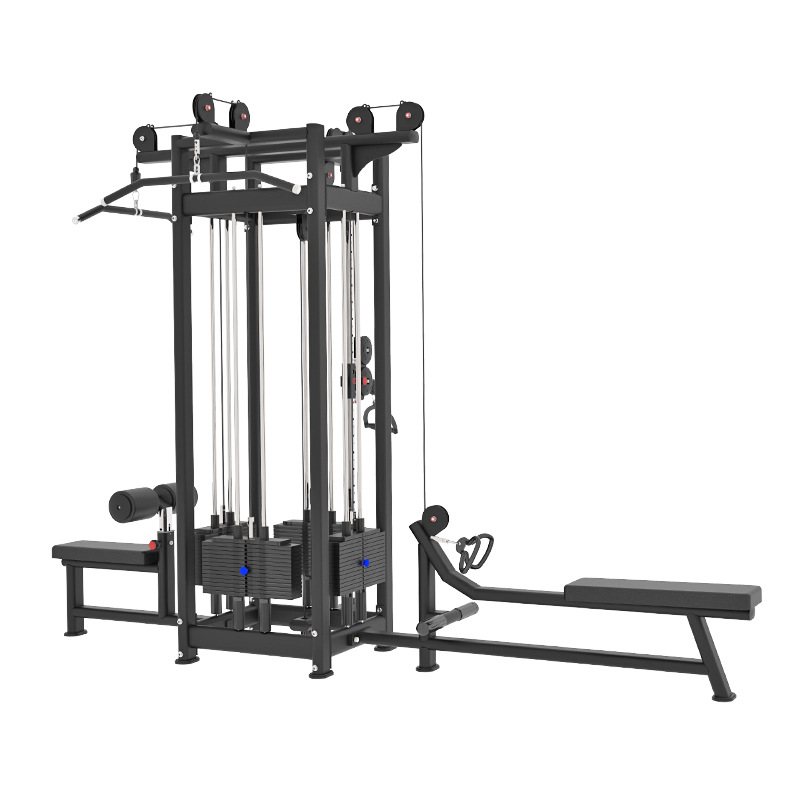 Estación de cuatro personas, estación de cinco personas, estación de ocho personas, entrenador integral multifuncional, gimnasio, equipo de ejercicios comerciales a gran escala, conjunto completo