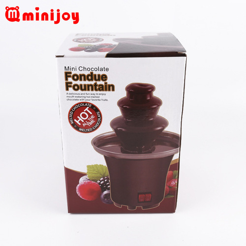 Home Mini Chocolate Fountain Machine, Chocolate Making Machine Mini Three-Layer DIY Activity Party