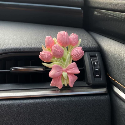 Supplies Creative Cute New – Car ornaments - pink-yujing-flower-unscented