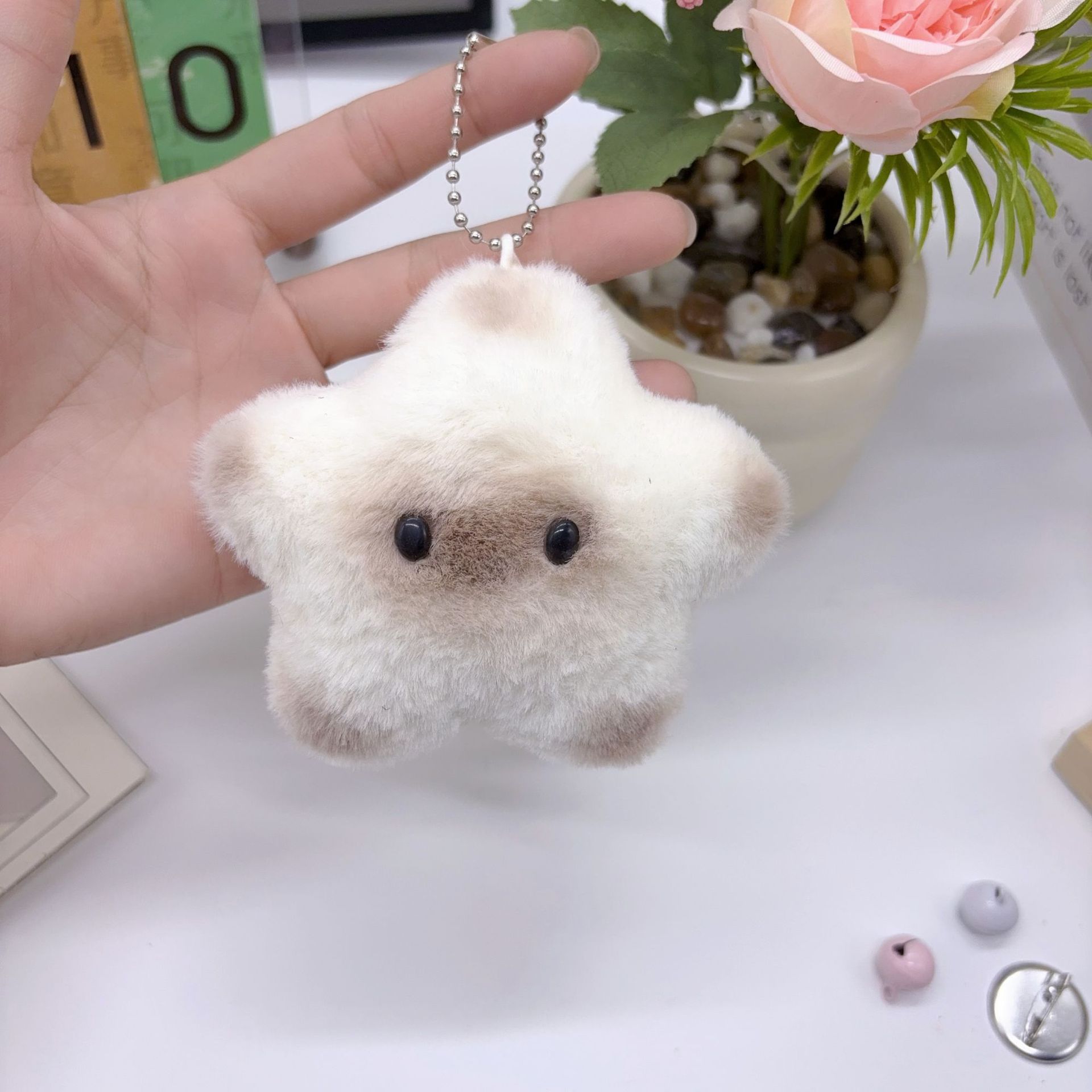 Hot Selling Capibala Star Squeaky Baby Pendant Accessories Cute Creative Plush Doll