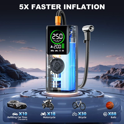 Portable Emergency Tire Inflator, Hava nasosu