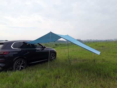 Avtomobil dam çadırları: Side Tent Outdoor Camping - sky-blue-300150cm-including-accessories
