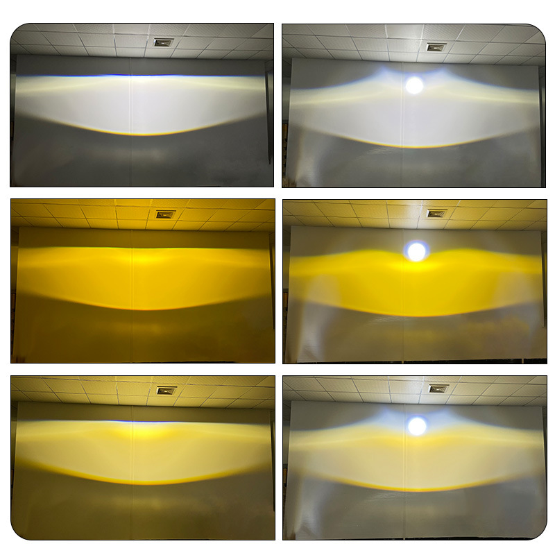 3.0 pulgadas transfronterizas X1S tres lentes de doble luz LED de tres colores FOG LAMP LENS conversión de luz superbrillante