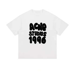1996 Numeric Alphabet Print Summer 2025 Cotton Short-sleeved