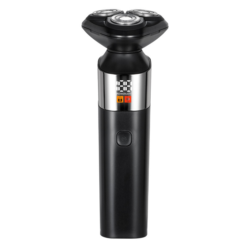 Afeitadora eléctrica masculina 3D flotante impermeable pantalla digital regalo transfronterizo