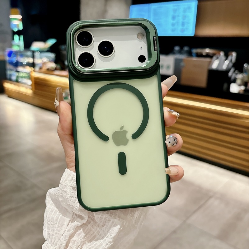 iPhone17promax镜头支架手机壳苹果16磁吸15肤感磨砂14防摔保护套|undefined