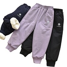 软壳冲锋裤女童防风保暖冬季棉裤儿童加绒加厚耐磨运动裤一条过冬