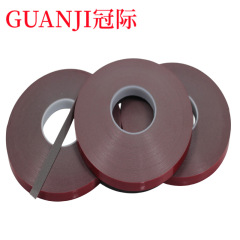 Red film double-sided tape 1MM thick nameplate high viscosity car rain eyebrow glass edge sealing foam acrylic double-sided tape