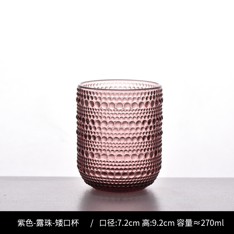 Copa de rayas verticales de vidrio retro europeo, copa de vino tinto, copa de postre alto de helado, copa de vino de frutas de uva de champán casero