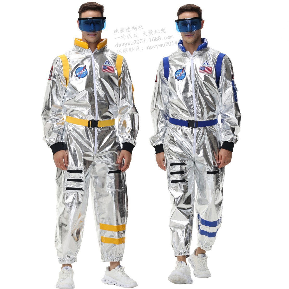 外貿新款萬聖節狂歡流浪地球太空服飛行員CoS字航員服航天員衣服