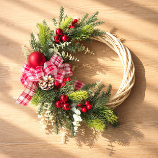 New Christmas Wreath Pine Cone Bell Christmas Atmosphere Door Hanging Ornaments Arrangement Christmas Tree Decoration Christmas Decoration