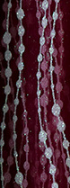 Fabricantes de venta de bajo precio ondulado fantasía polvo brillante tela de malla vestido de noche tela de boda