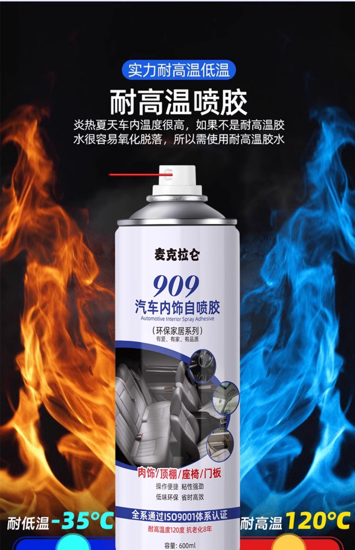 Car Interior Ceiling Cloth Detachment Repair Adhesive Glue, No Disassembly Modification Renovation Repair Buckle Special Self-Adhesive Spray Glue