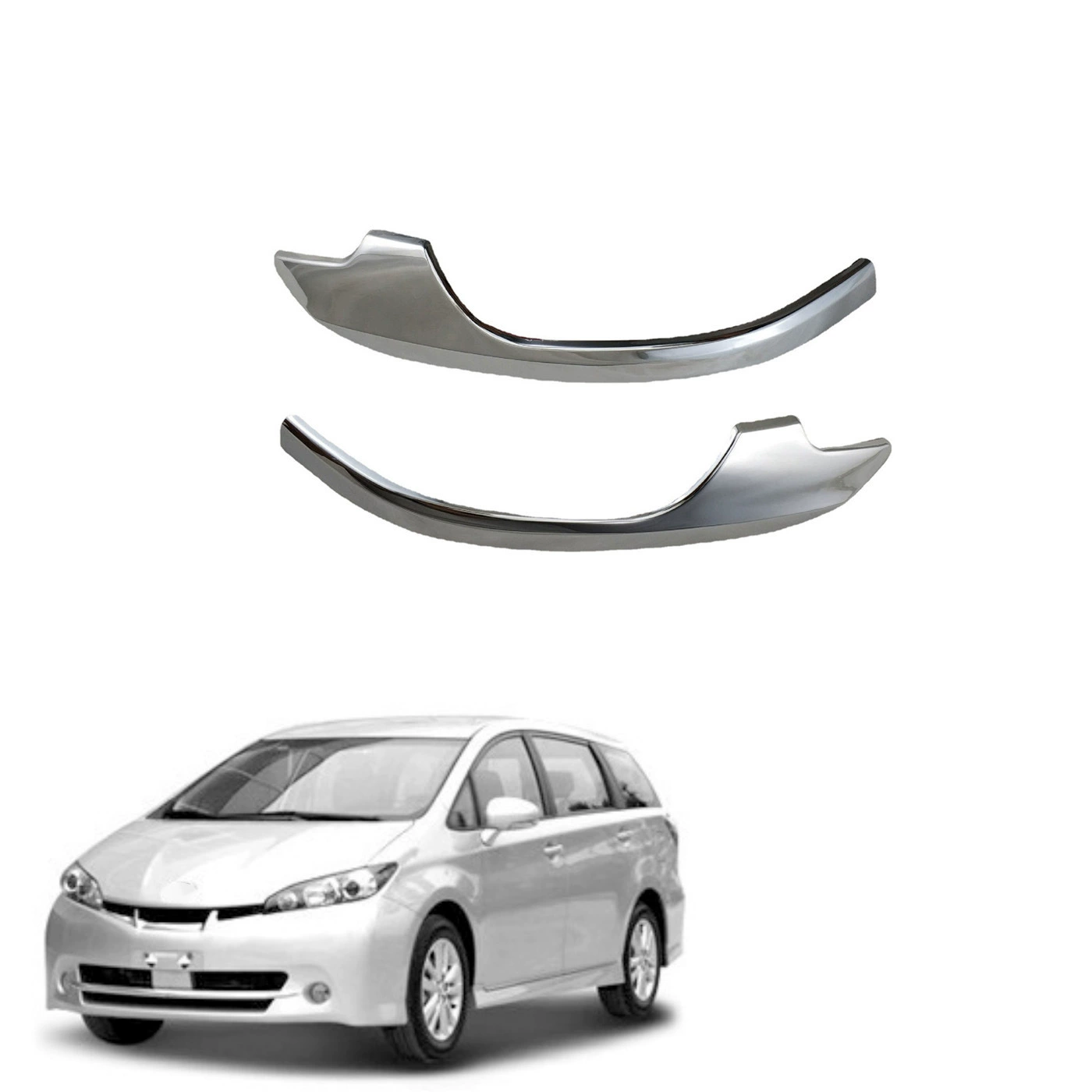 Декоративная накладка на зеркало заднего вида Wish 2010-2020, глянцевая накладка на зеркало Reiz MARK X, декоративная полоса, глянцевая полоса