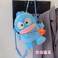 丑萌搞怪腊肠嘴怪兽双肩包日系卡通个性女生背包出行旅游休闲包包