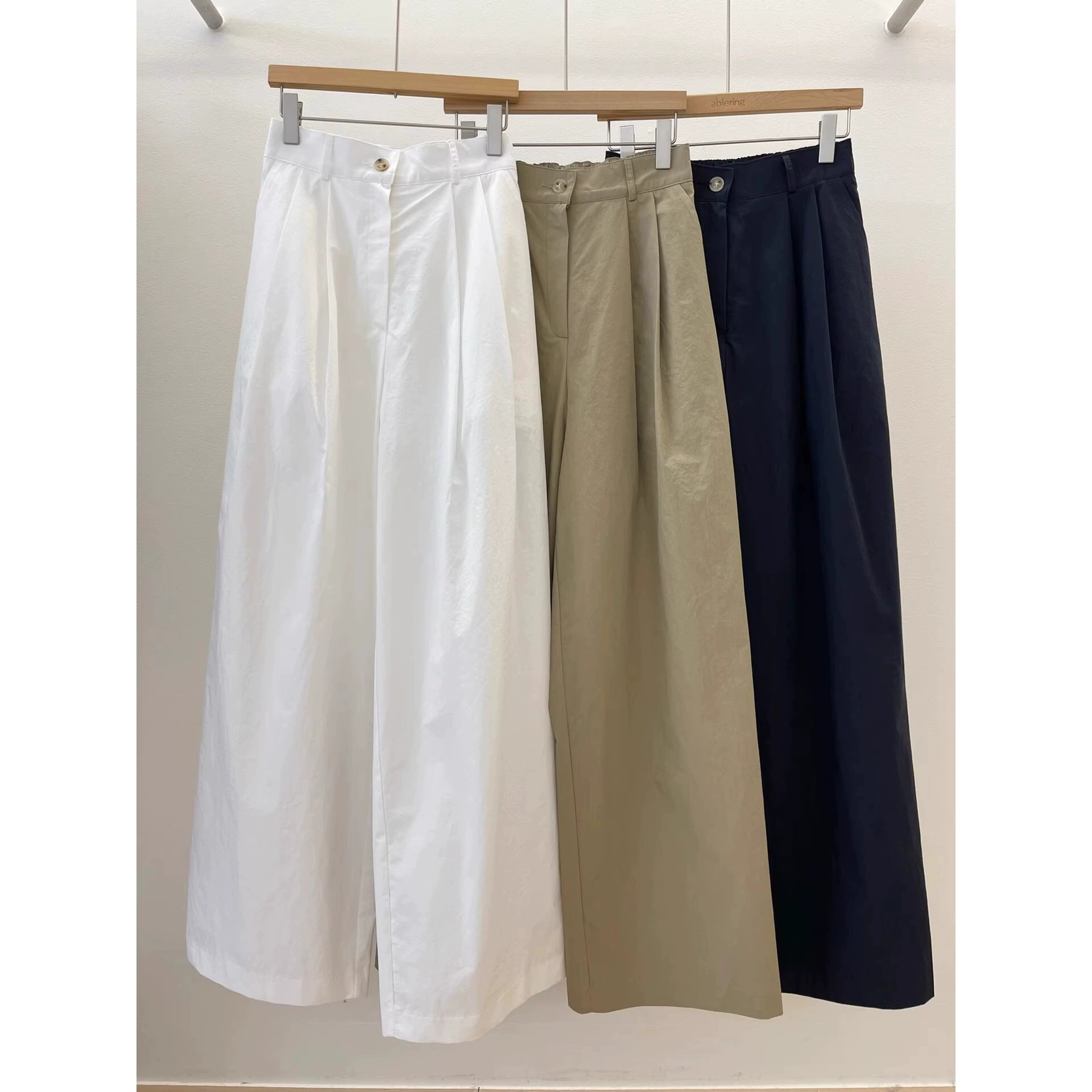 Летняя одежда для йоги, леггинсы, casual брюки, oversize, высокая талия, свободный прямой крой