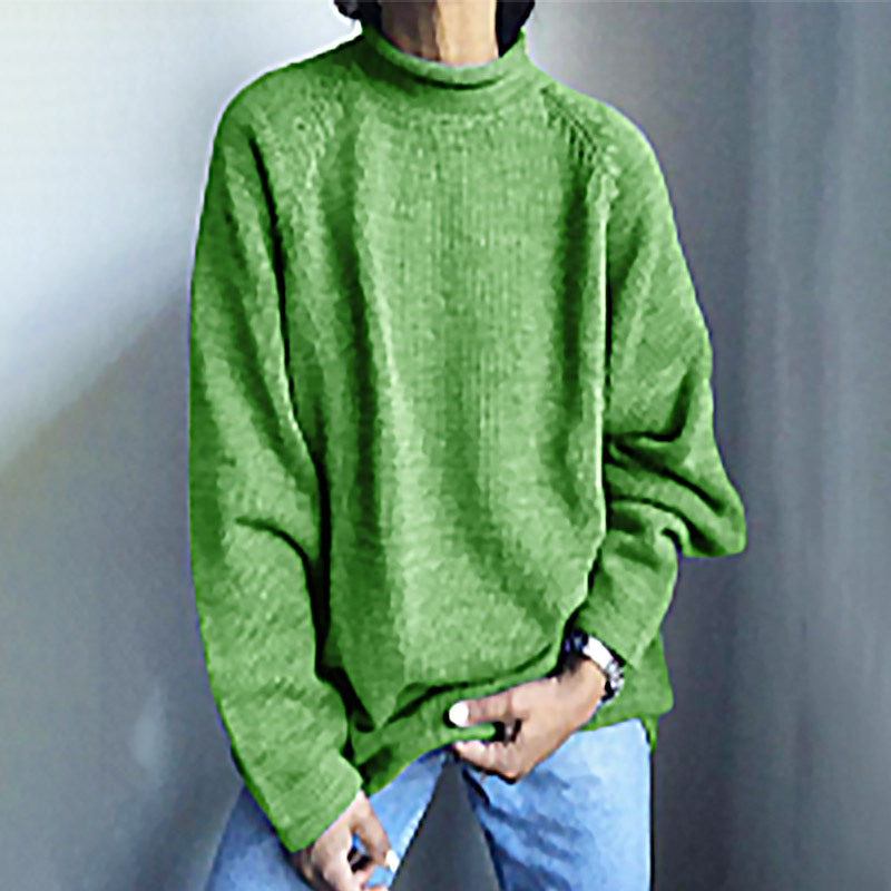 Suéter de punto fino de longitud media para mujer, estilo europeo y americano, color sólido, holgado e informal, novedades de primavera