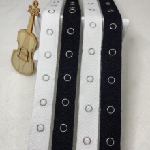 现货按扣带 金属按扣纯棉人字带 服装服饰辅料