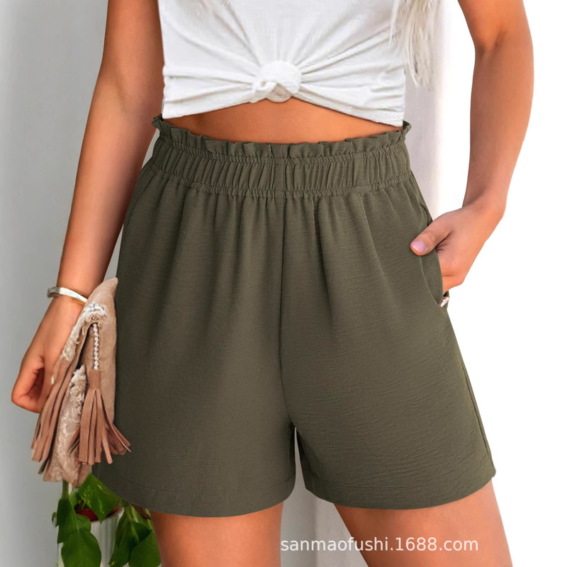 Women's Summer Linen Bermuda Shorts with Pleats and Sports Pockets, Beach Shorts for Women on Amazon Women's Summer Linen Bermuda Shorts with Pleats and Sports Pockets, Beach Shorts for Women on Amazon