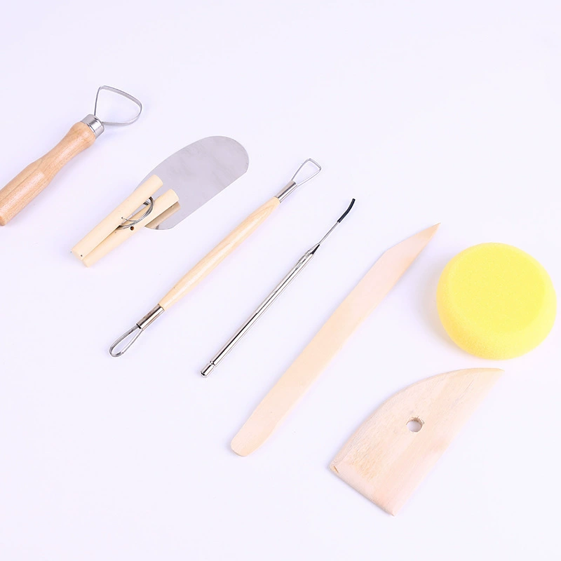 Clay, ceramics, tools set, 8 pieces, wholesale