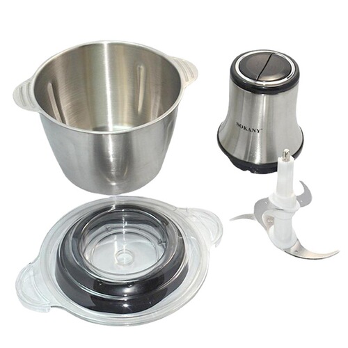 Cross-border SOKANY7005A meat grinder household electric small stainless steel multi-function meat grinder cooking machine 3L
