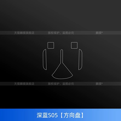 for 26 Changan Dark Blue: Car interior film - 26-models-of-dark-blue-s05-steering-wheel
