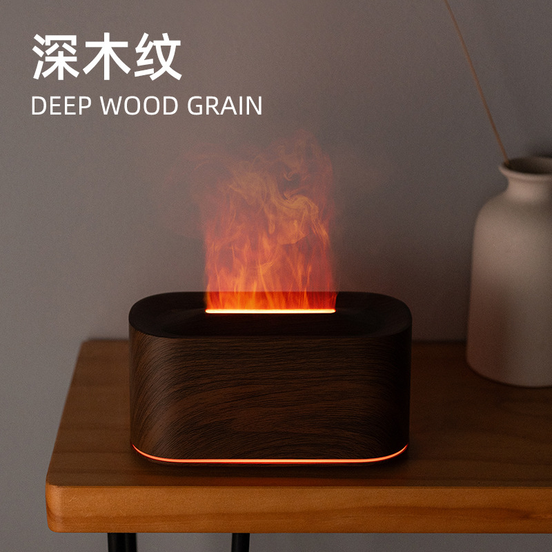 Nuevo transfronterizo colorido flame aromatizador humidificador mayorista creativo de escritorio atmósfera lámpara flame aromatizador