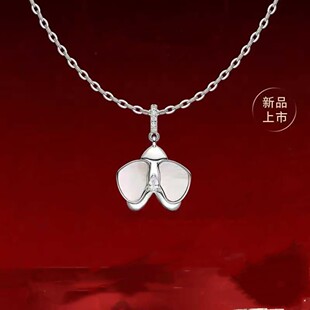 [陈都灵同款]HEFANG何方珠宝月光蝴蝶兰锁骨链轻奢国风新年项链女-阿里巴巴