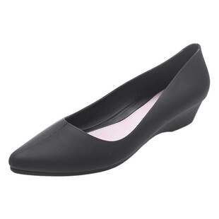 Four Seasons low-cut Internet celebrity single-layer shoes women's pointed toe work shoes women's beach sandals fashion rain boots wedge jelly sandals