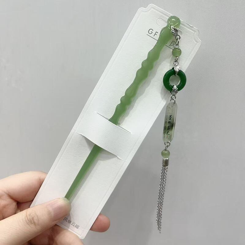 古风流苏发簪百搭马面裙配饰新中式发钗国风盘发簪子汉服头饰步摇|undefined