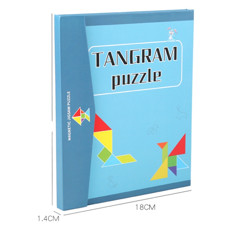 Fábrica transfronteriza de la venta caliente rompecabezas educativo para niños juguete de madera libro creativo rompecabezas magnético