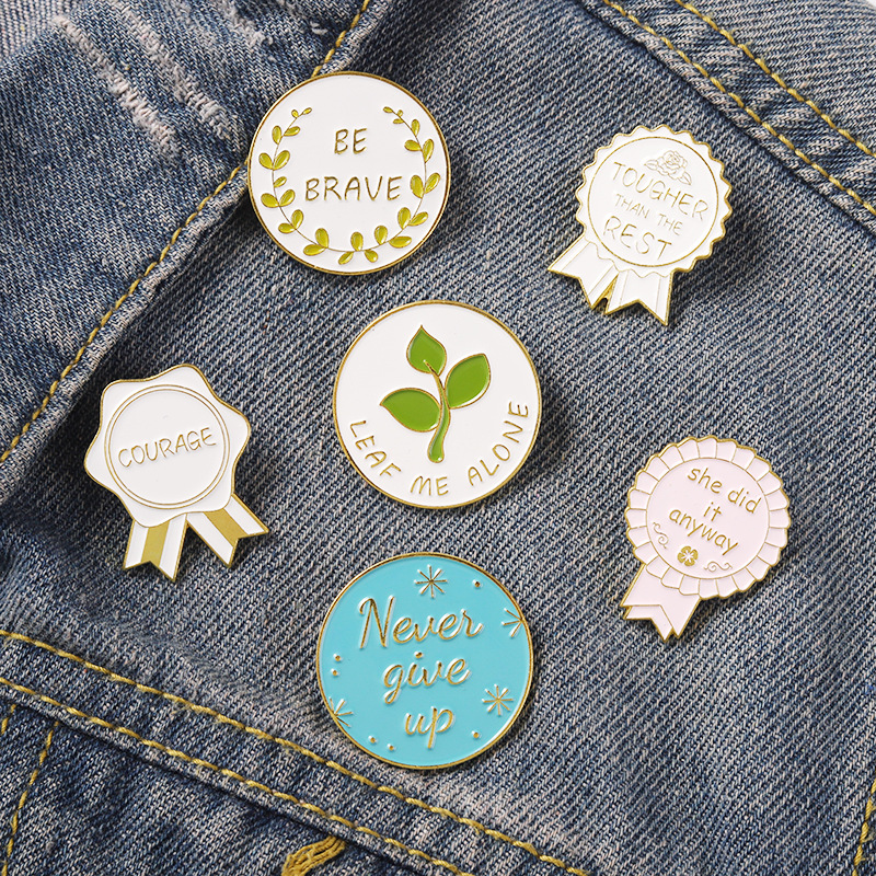 Fashion Letter Alloy Plating Brooches display picture 4