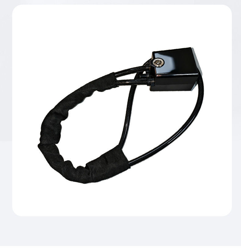 Car Steering Wheel Lock with Thick Steel Cable, Car-Specific Lock, Safety Belt Buckle Lock, Anti-Theft Car Lock