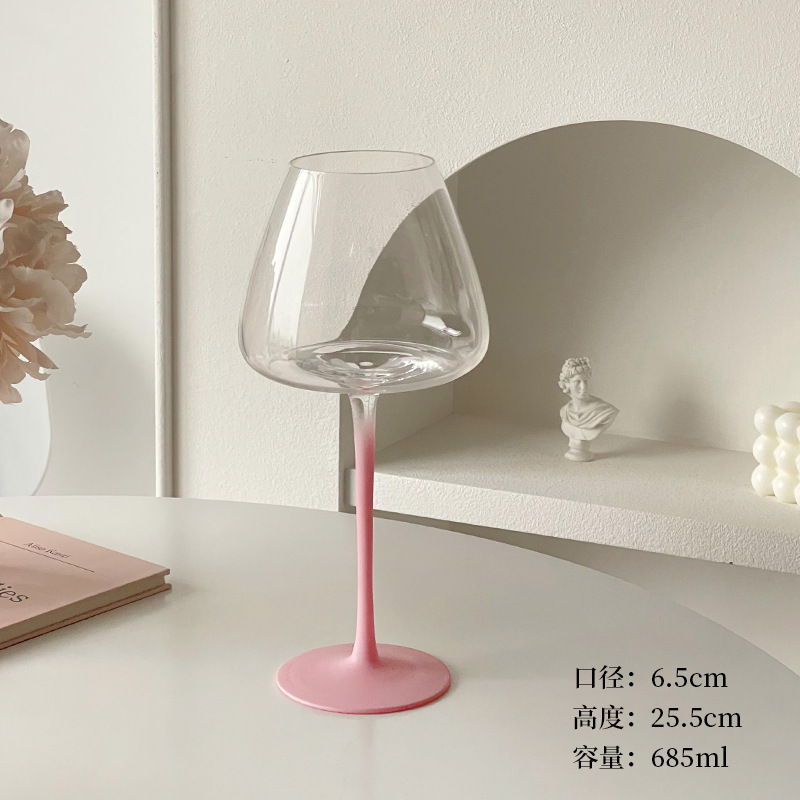 Vaso de vino francés de alto valor creativo de lujo ligero casero de vidrio de alta calidad copa de champán vino blanco copa de vino tinto