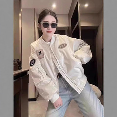 韩版运动短款今年流行棒球服外套女春秋2025新款刺绣女士休闲夹克