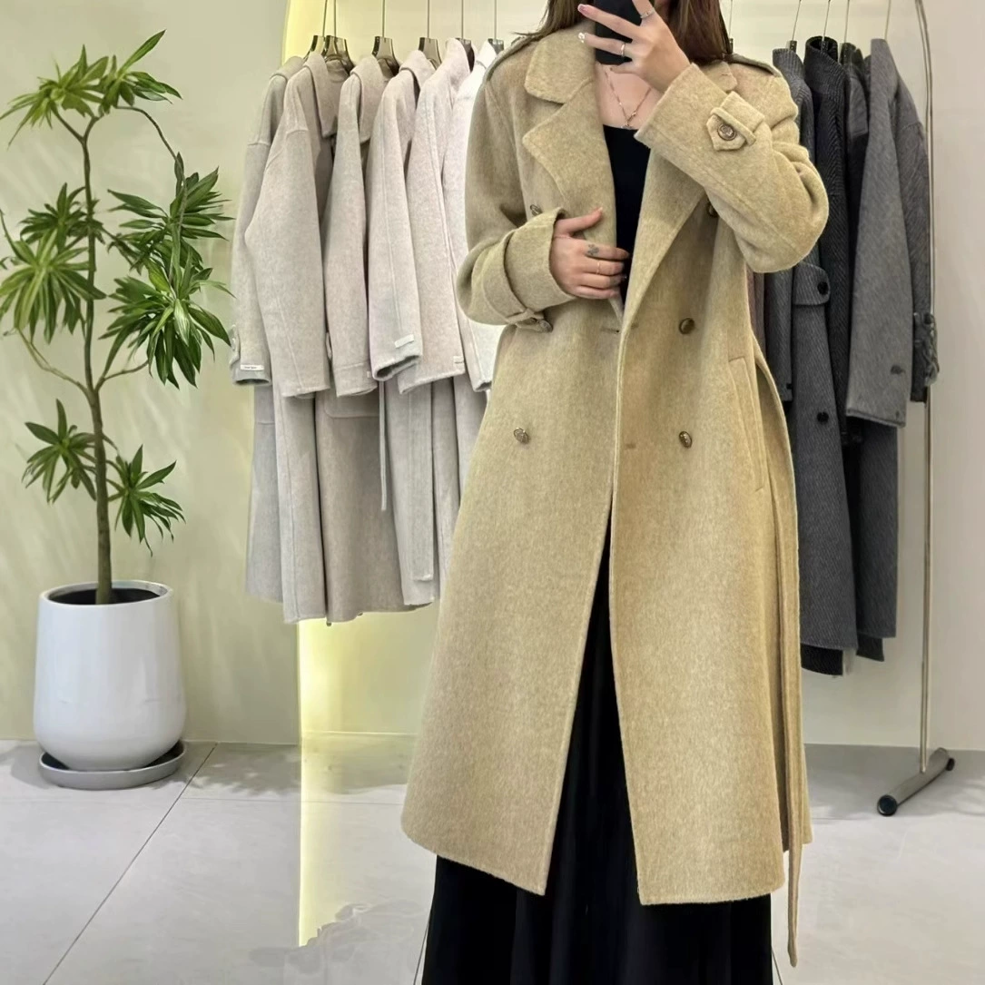 Шерстяное пальто женское 2024 осень-зима новый Майрад корейский маленький человек Хепберн стиль темперамент толстый шерстяной твидовой куртка