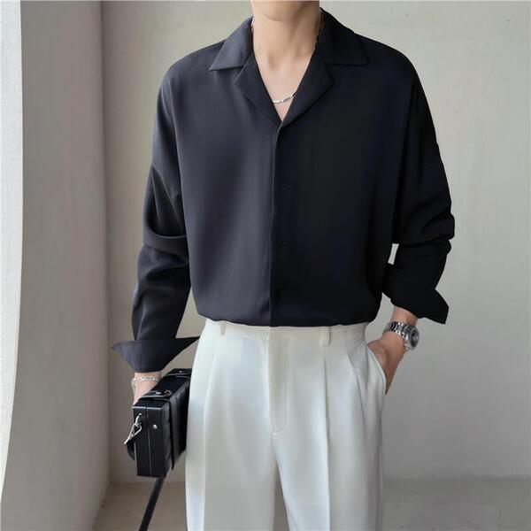 Apricot silk shirt