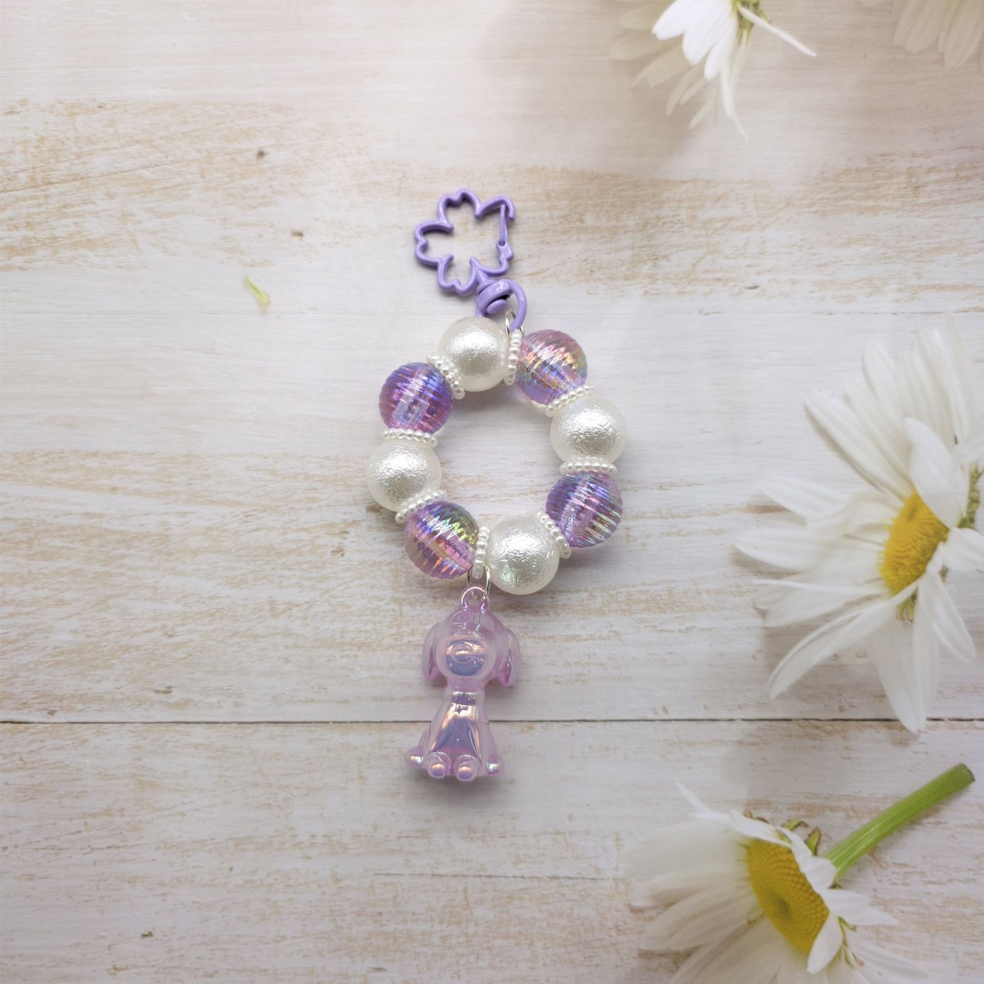 2023 nueva ronda de cadena de cuentas llavero colgante cadena de teléfono móvil colorido fresco perla luminosa color sólido accesorios auricular