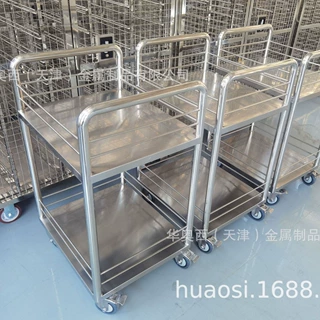 天津洁净室用GMP级不锈钢手推车定做厂家