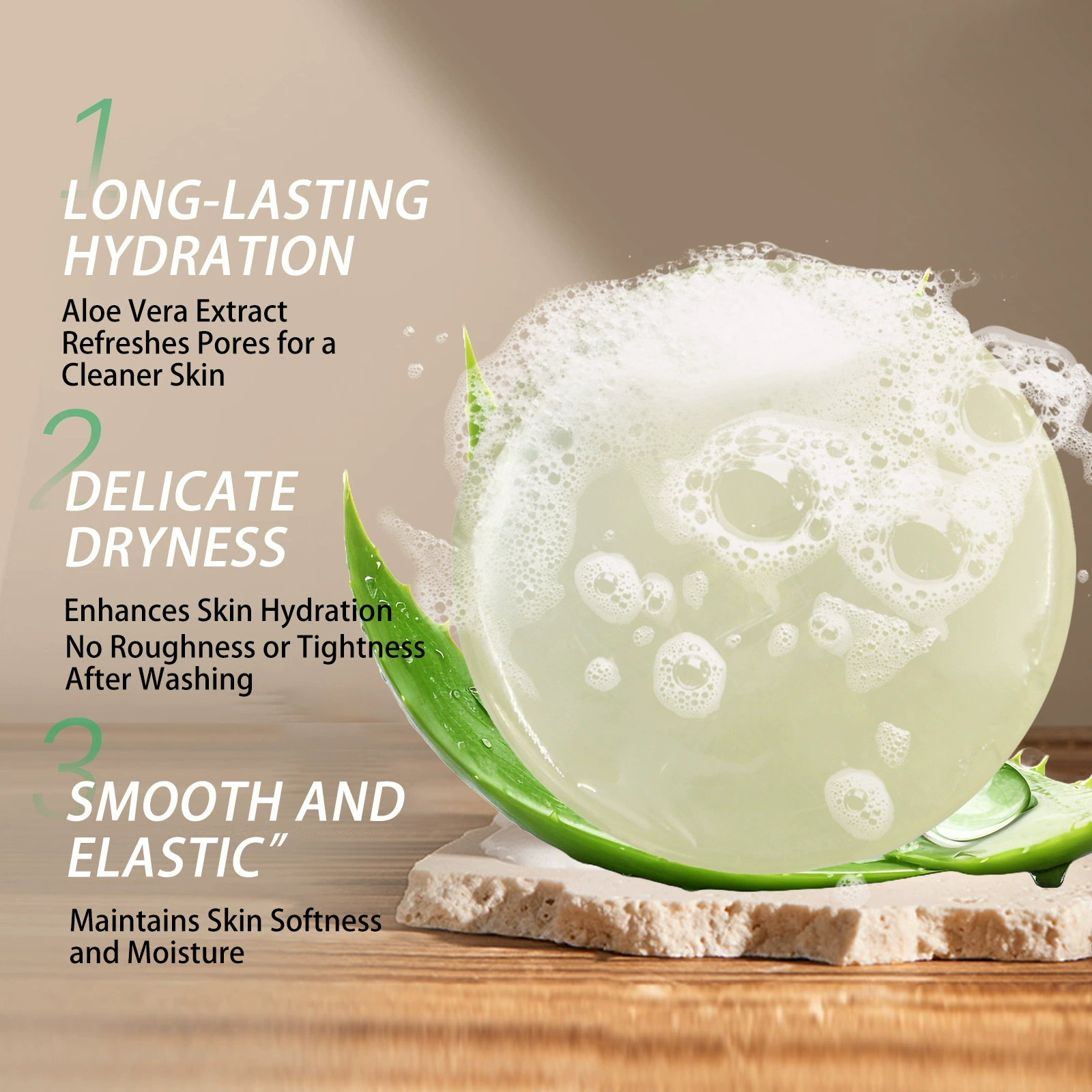 YURHERSU Очищающее мыло алоэ вера Очищающее очищающее масло Увлажняющее моющее средство для мытья рук