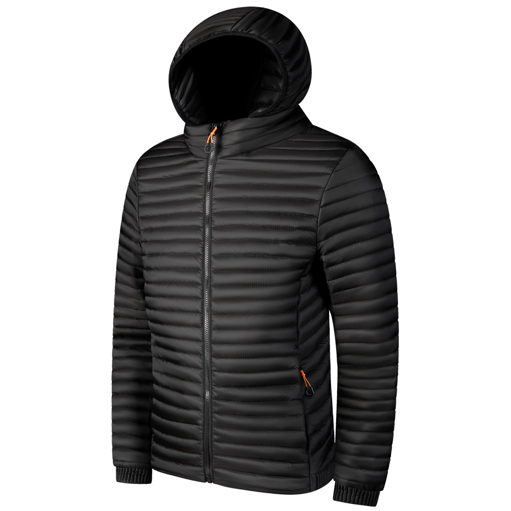 Chaqueta de algodón transfronteriza para hombre 2024 Chaqueta de invierno Chaqueta de algodón ligera delgada Chaqueta de algodón de perlas de gran tamaño ligera Ropa de invierno para hombre al por mayor