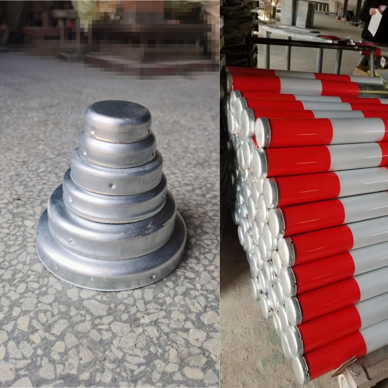 道口柱免焊警示柱柱帽批发镀锌材质封口盖直接套（50 60 89 140）