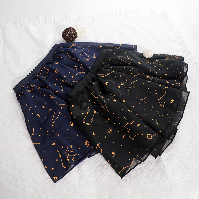 Falda de ballet falda de gasa de constelación para niñas falda de gasa de baile de rendimiento para niños falda de Falda de baile chino para niños falda