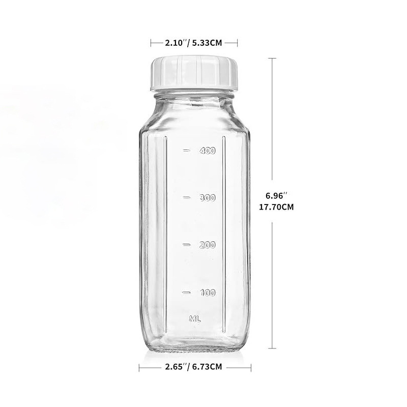 500ml 눈금병 1팩(병+밀봉캡), 투명, 1개